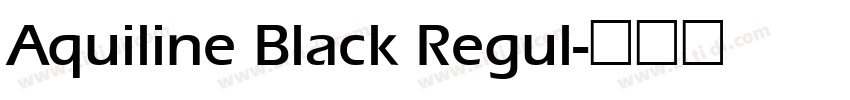 Aquiline Black Regul字体转换 Aquiline Black Regul字体转换
